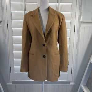 Brushed Italian Camel Hair Blazer